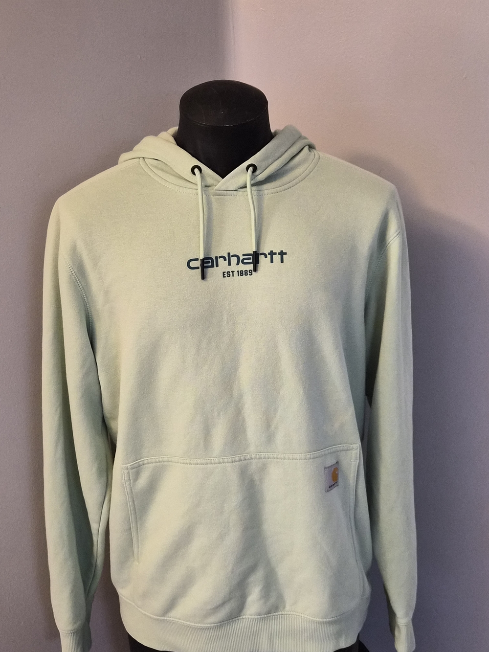 Carhartt Force Men’s Mint Green Relaxed Fit Pullover Hoodie Size M